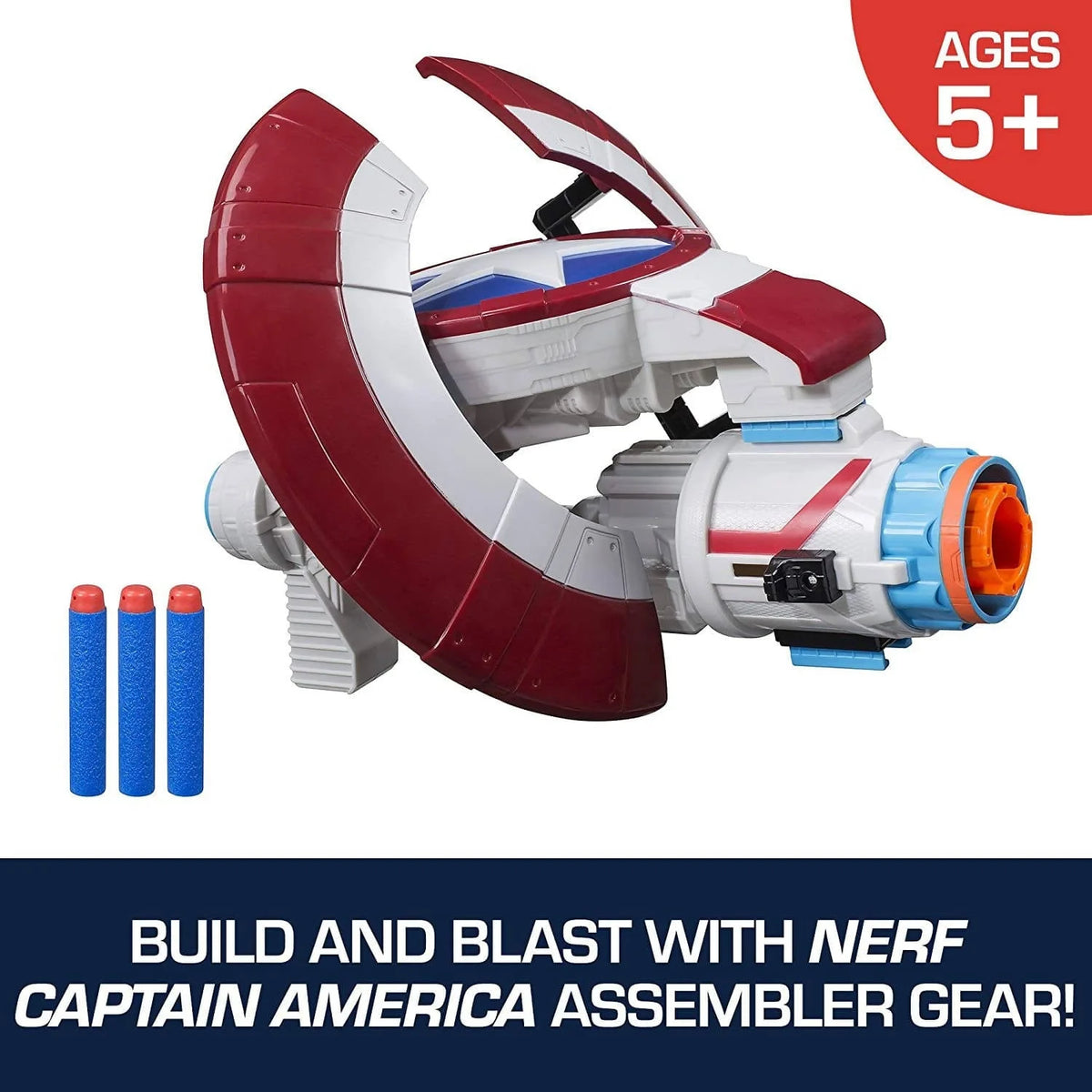 Marvel Avengers Captain America Nerf Assembler Gear - 630509750023 Pie's Variety Store