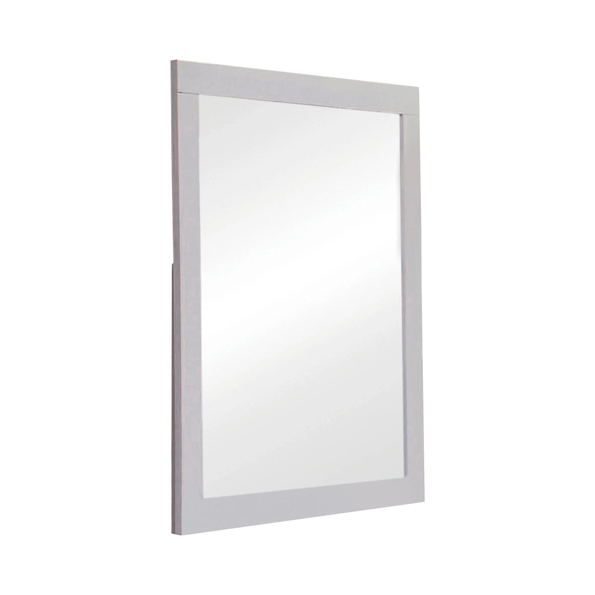 Jessica Rectangular Mirror White - 202994 Pie's Variety Store