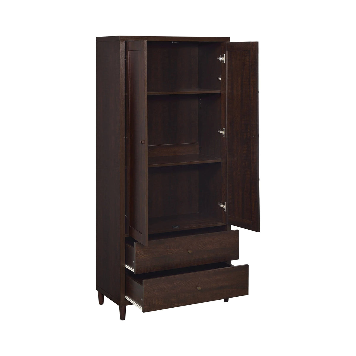 2-Door Tall Accent Cabinet Rustic Tobacco - 950724 Pie's Variety Store