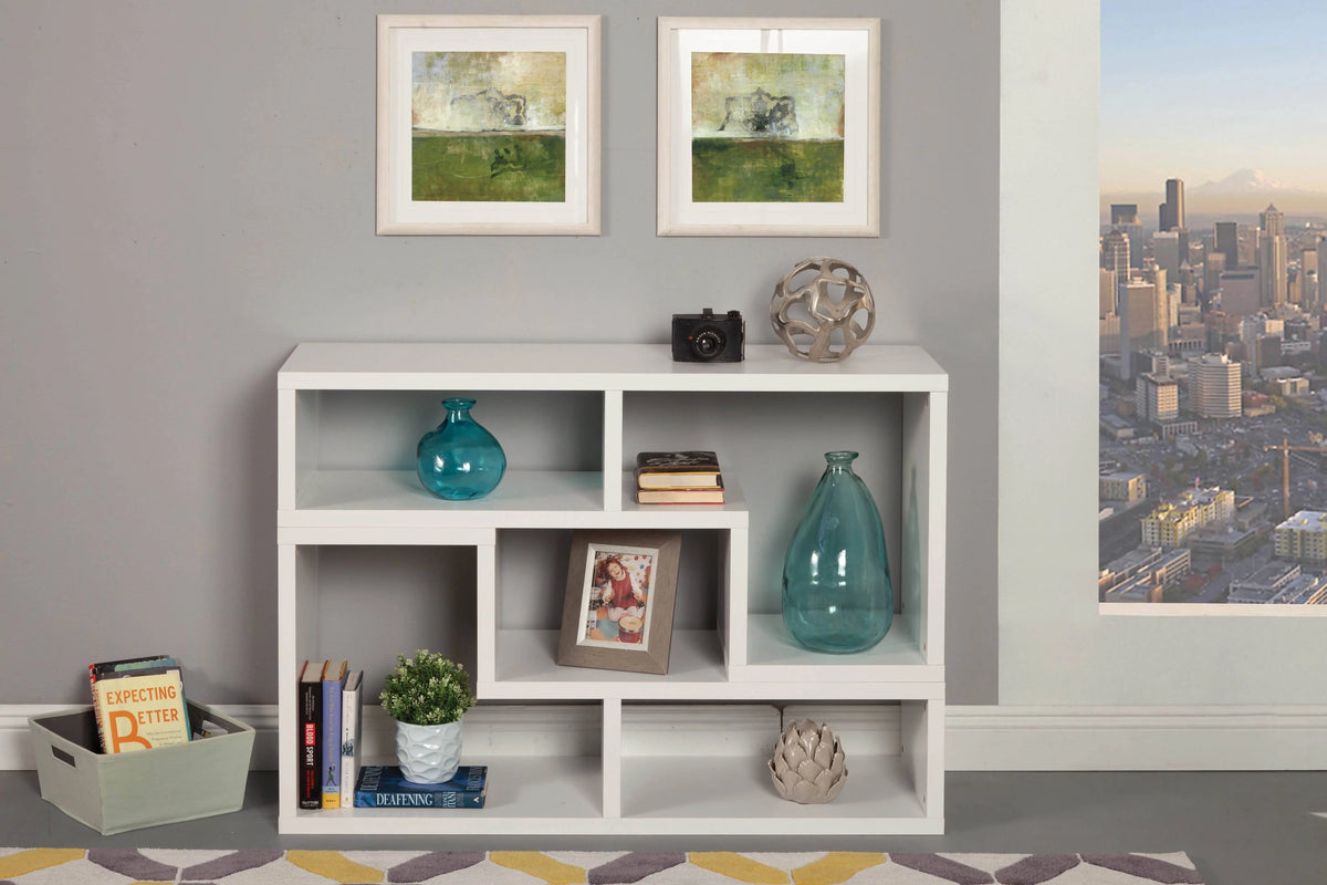 Convertible TV Console And Bookcase Cappuccino - 800329 Pie's Variety Store
