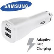 Original Samsung Dual Port USB Adaptive Quick Charge Car Charger Rapid Charge OEM Car Charger For Apple iPhone X iPhone 8 Plus Samsung Galaxy S8 S9+ Plus Note 9 Note 8 LG G7 Google Pixel 2 XL - 15484325 Pie's Variety Store