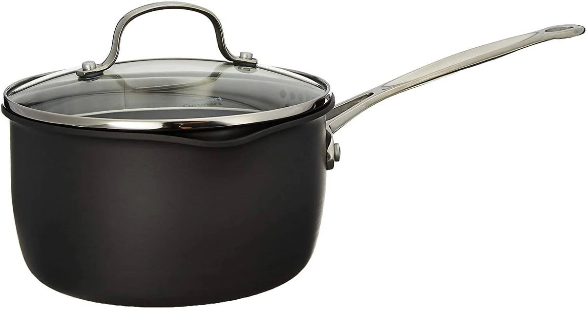 CUISINART CHEF'S CLASSIC™ NONSTICK HARD ANODIZED 1.5 QUART SAUCEPAN WITH COVER- CU-619-16 Elegant AccScents