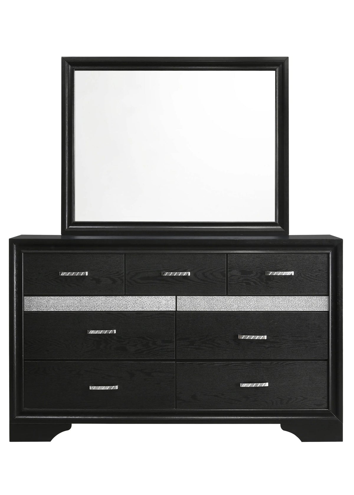 Miranda Queen 2-Drawer Storage Bed Black 4PC Set - SET4PC206361Q Pie's Variety Store