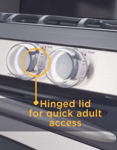 Safety 1st Clear View Stove Knob Covers 5pk: Help keep your stove knobs off-limits with Clear View Stove Knob Covers - 48409 ebuystt