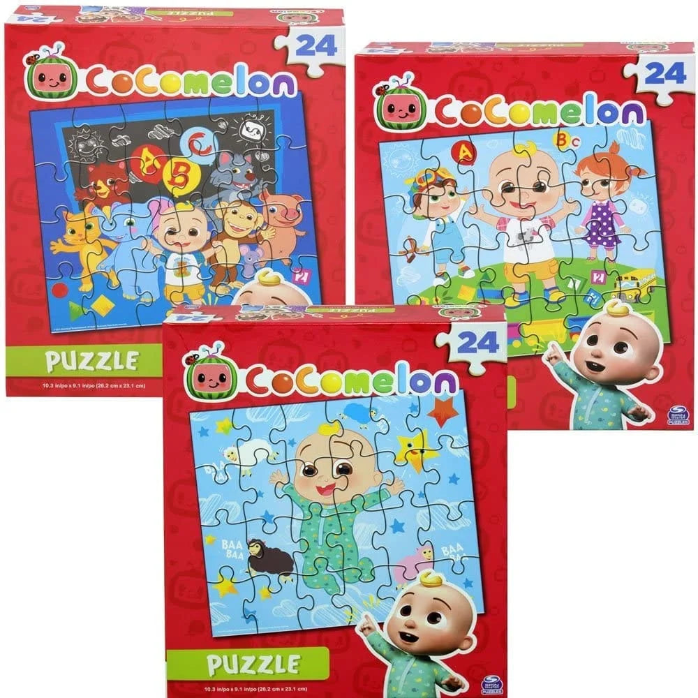 SPIN MASTER Cocomelon Puzzle 24pcs: Cocomelon fans of all ages are sure to love these puzzles