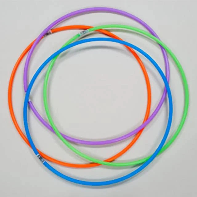 BULK BUYS HULA HOOP ASST STRIPED COLORS 27"- 48 pcs Mega Bulk Buys