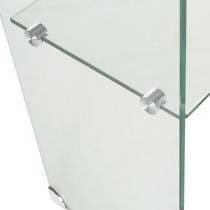Glass 1-Shelf Rectangular Console Table Clear - 935865 Pie's Variety Store