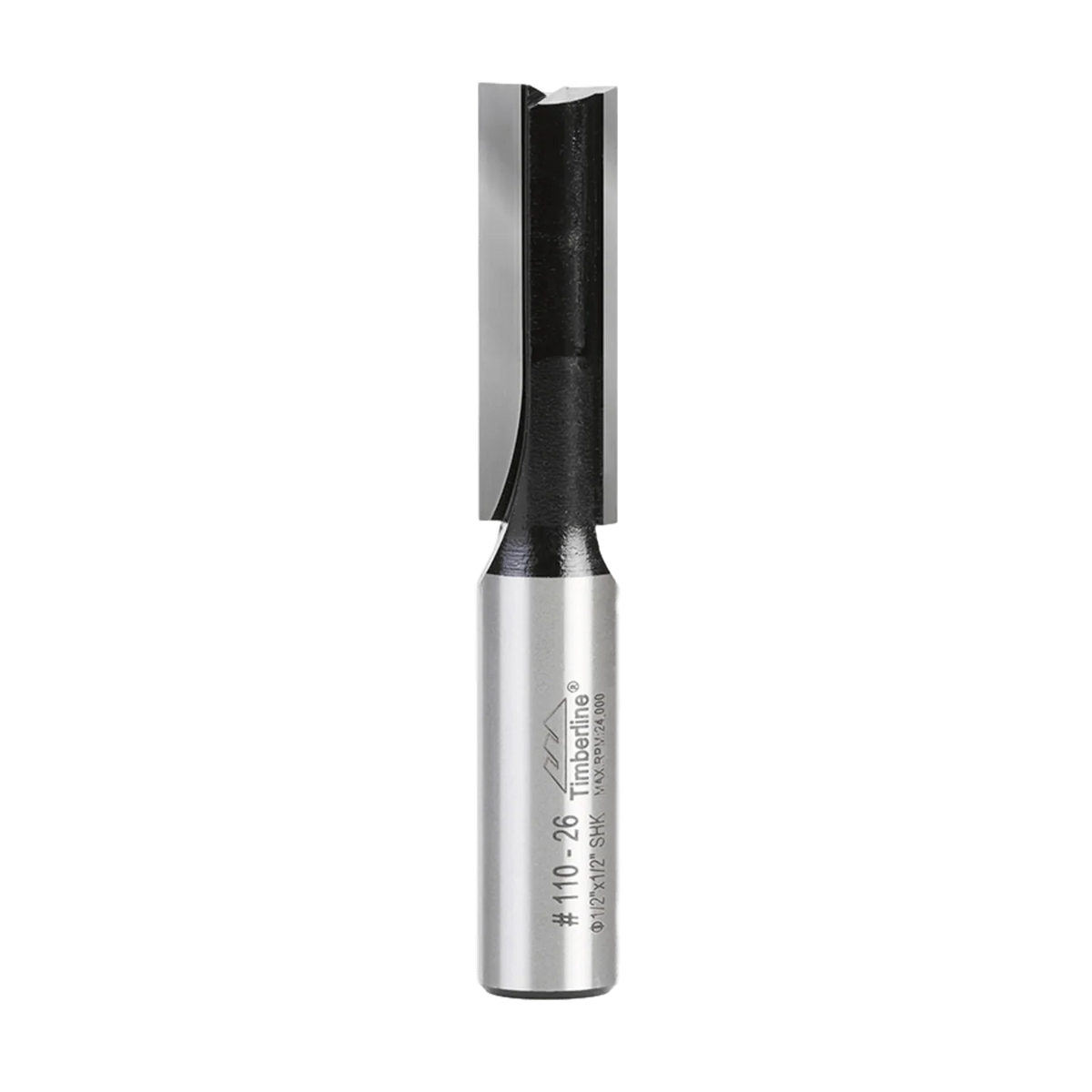 Timberline Carbide Tipped 1/2' Shank - Straight Plunge Router Bit. Ideal for Carpenters