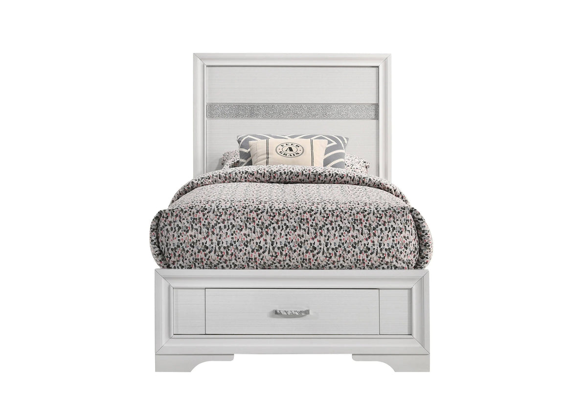 Miranda 4-Piece Twin Storage Bedroom Set White - SET4PC205111T Pie's Variety Store