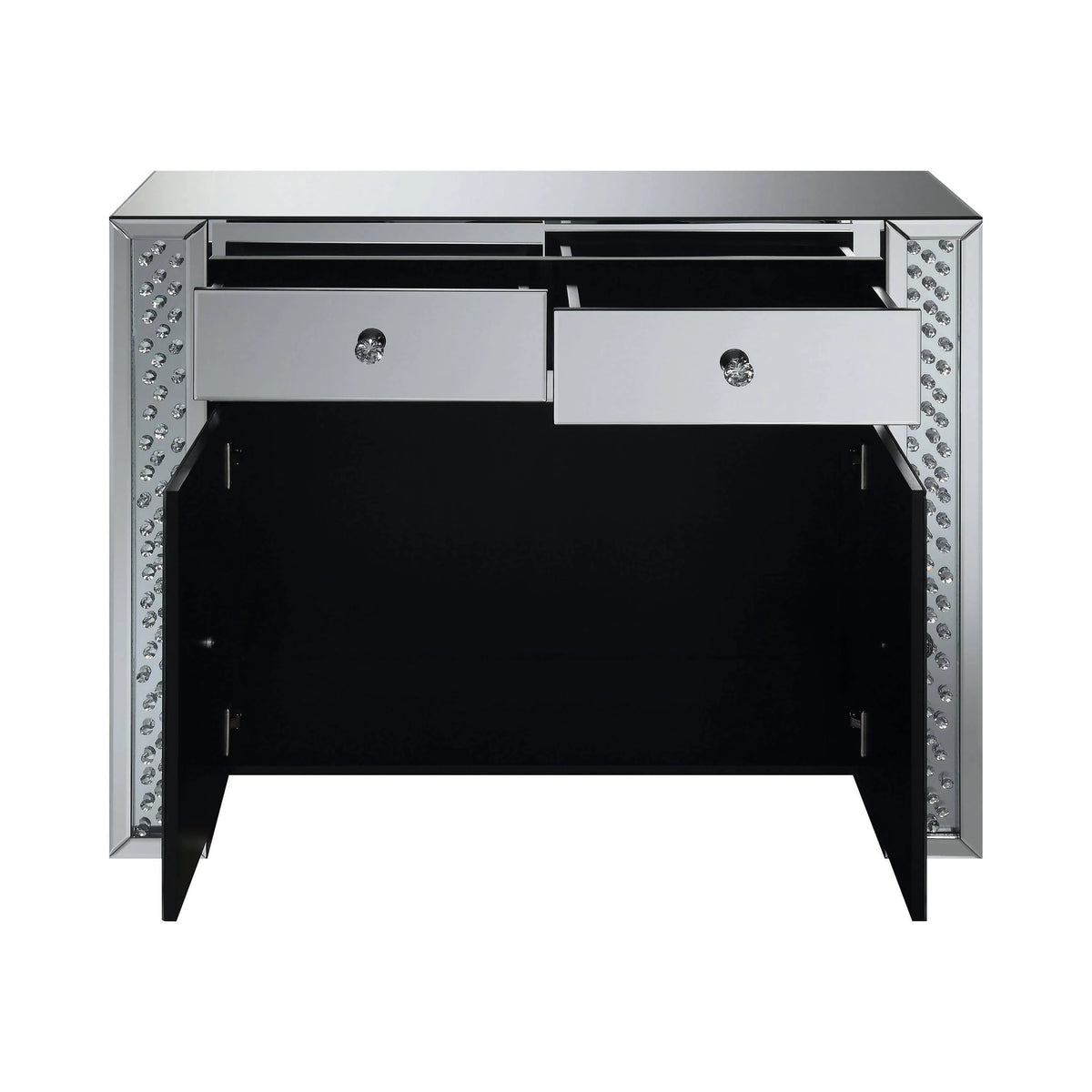 2-Drawer Accent Cabinet Clear Mirror - 951050 Pie's Variety Store