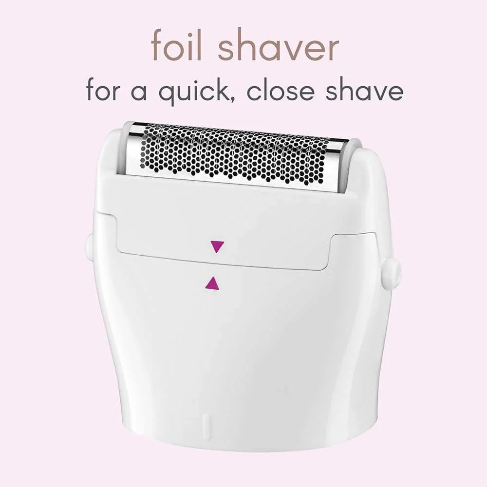 Conair Satiny Smooth All-In-One Personal Groomer this multi-purpose unit is perfect for trimming eyebrows