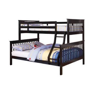 Chapman Twin Over Full Bunk Bed Black - 460259 A-Z Store Nadia