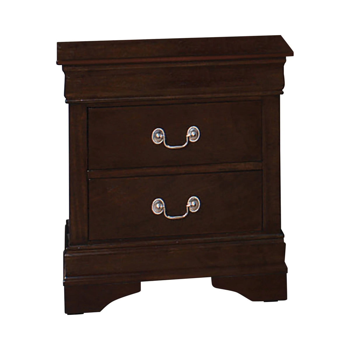 Louis Philippe 2-Drawer Nightstand Cappuccino - 202412 Pie's Variety Store