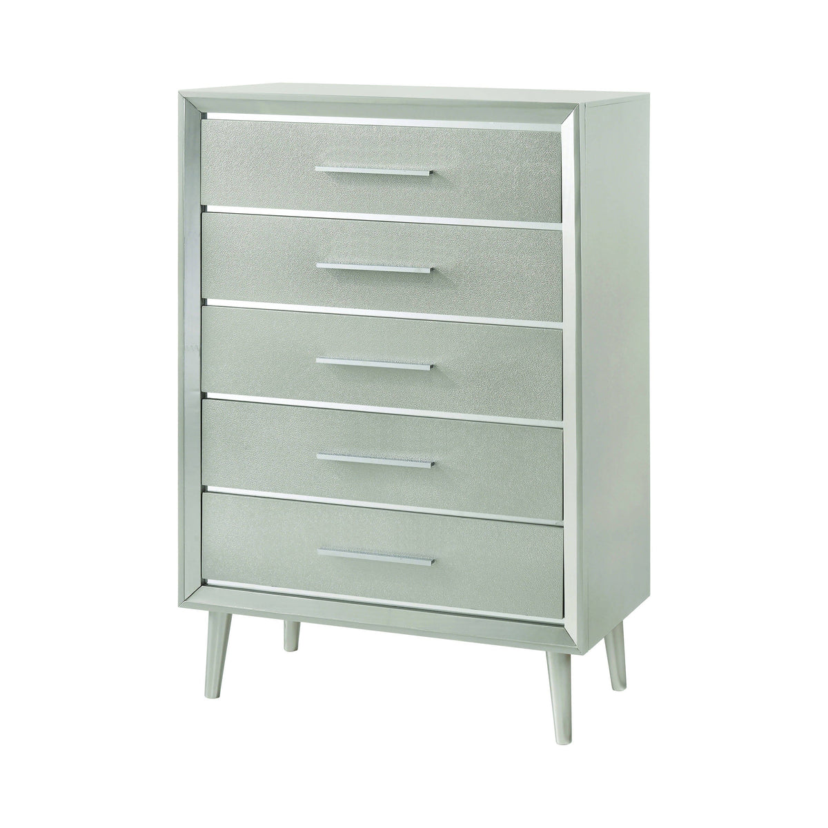 Ramon 5-Drawer Chest Metallic Sterling - 222705 Pie's Variety Store
