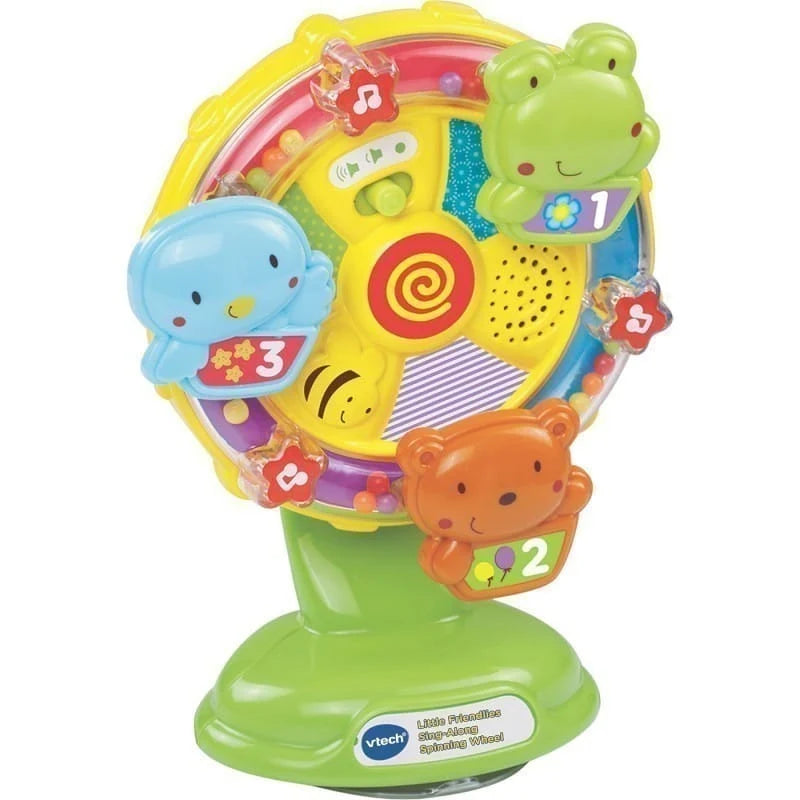 V-TECH Sing Along Spinning Wheel: 3 press animal buttons teaching animal name