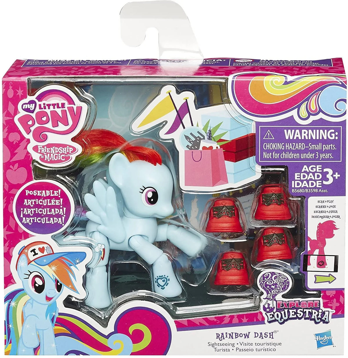 My Little Pony Friendship is Magic Sightseeing Pose-able Rainbow Dash - PN7566190100 Pie's Variety Store