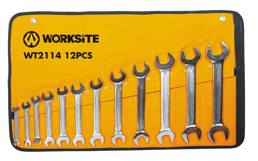 Worksite Double Open End Wrench 12pc Set