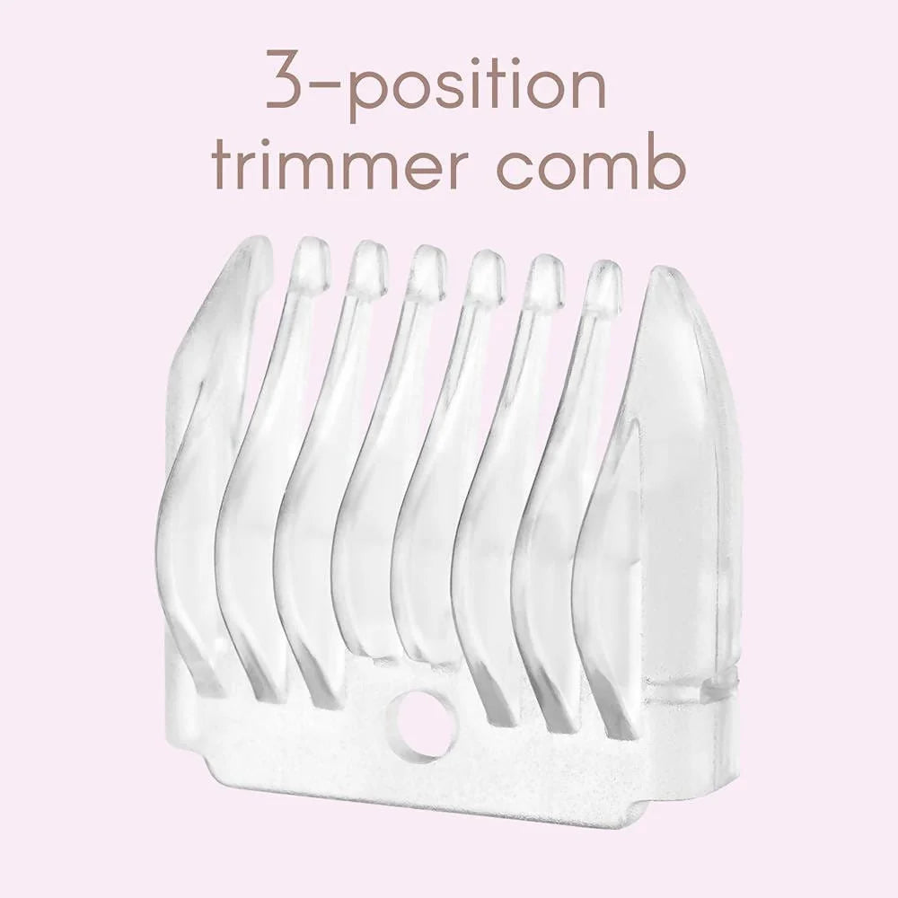 Conair Satiny Smooth All-In-One Personal Groomer this multi-purpose unit is perfect for trimming eyebrows
