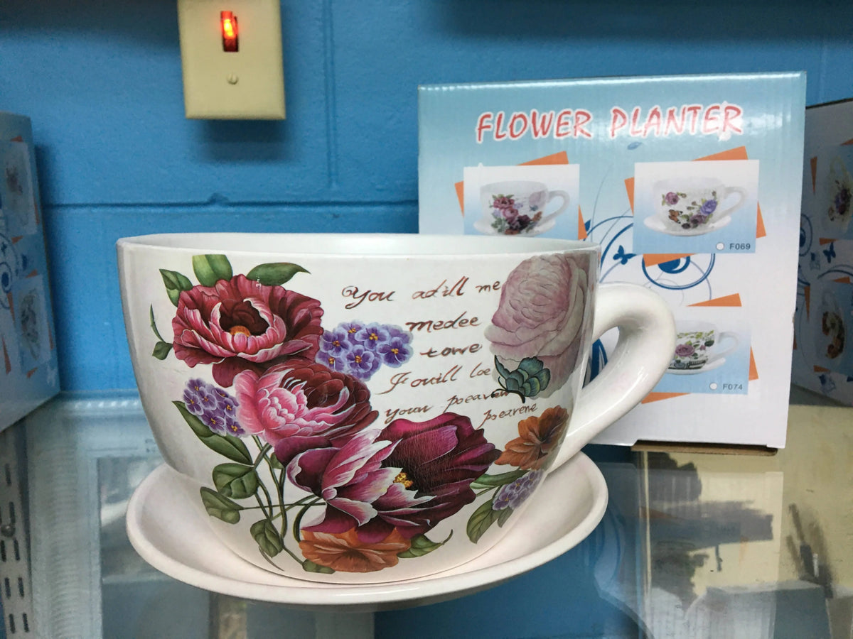 Teacup Flower Planter - F068 Elegant AccScents