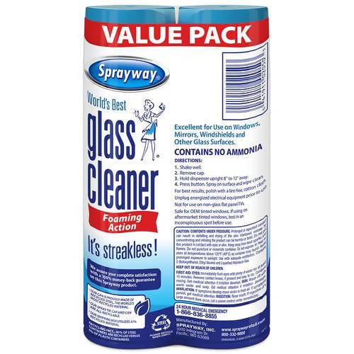 Sprayway Glass Cleaner 2 pk/19 oz Spray way glass cleaner offers heavy-duty cleaning action without ammonia- 224449 dayana sifontes