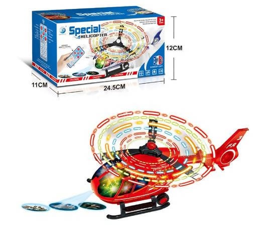 Toyshine Special Helicopter Toy Bump and Go With Remote Control Functions