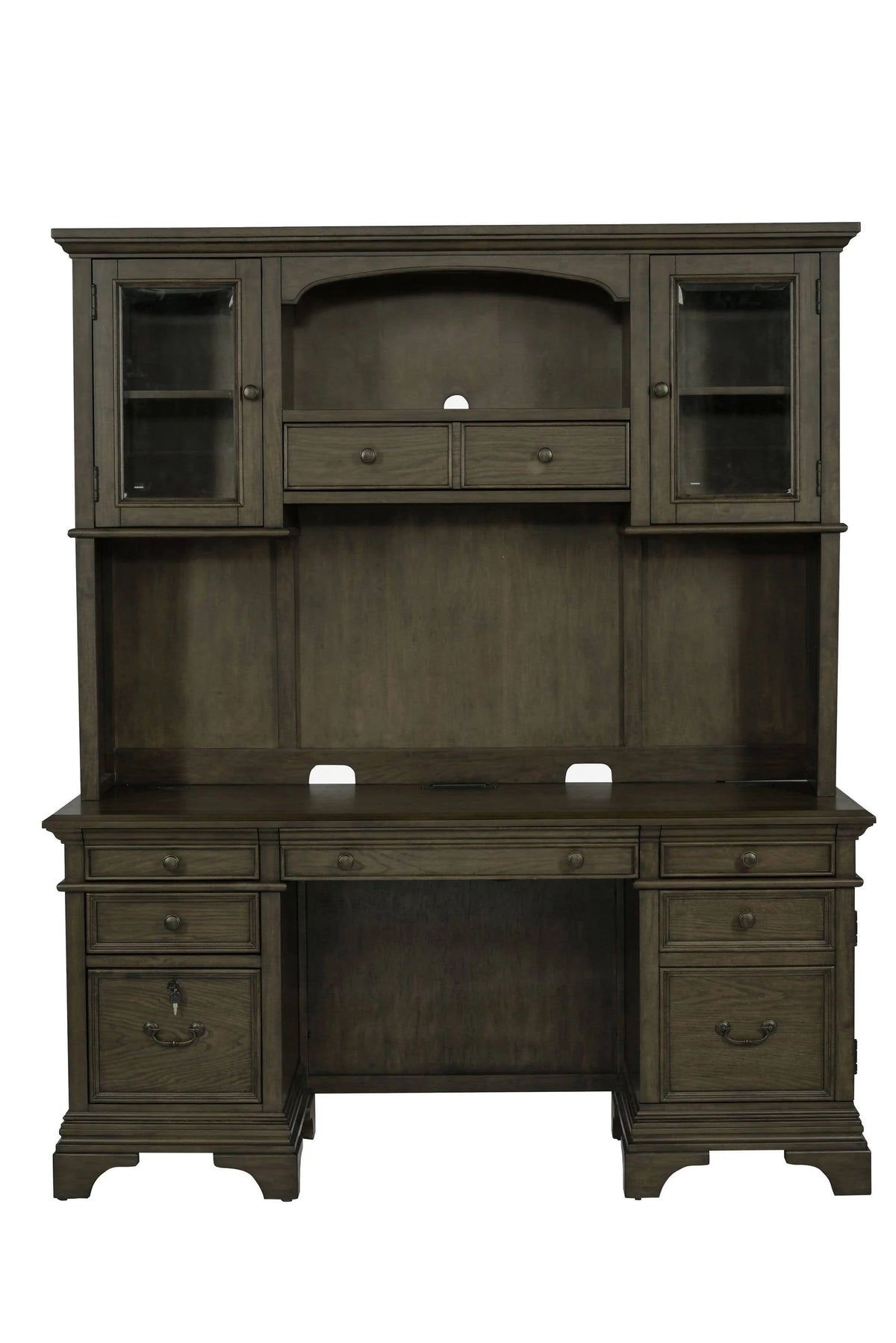 Hartshill Credenza With Hutch Burnished Oak - 881283 Pie's Variety Store