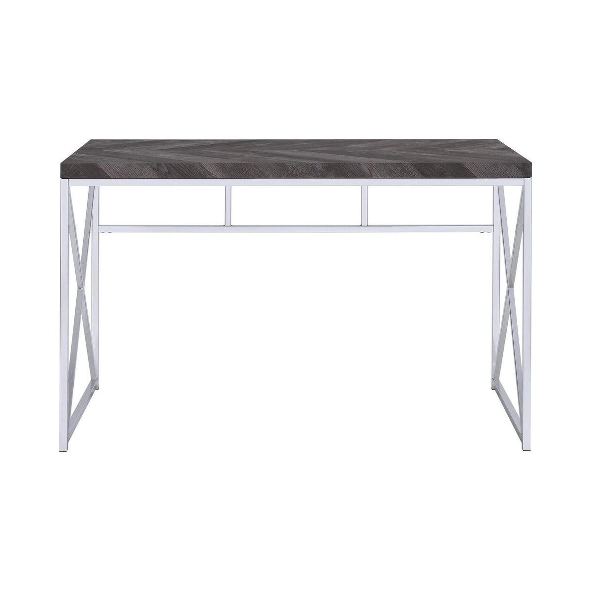 Grimma Writing Desk Rustic Grey Herringbone - 802611 Pie's Variety Store