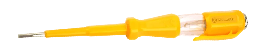 WORKSITE Test Pencil Electrical Test Screwdriver Pen Voltage Tester 3X140Mm Test Pencil - WT900402 Worksite Hand Tools