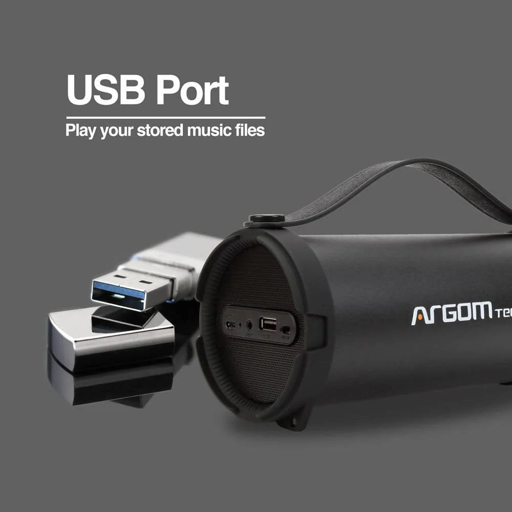 ARGOM TECH BAZOOKA AIR TWS WIRELESS BT SPEAKER - ARG-SP-3100BK Pie's Variety Store