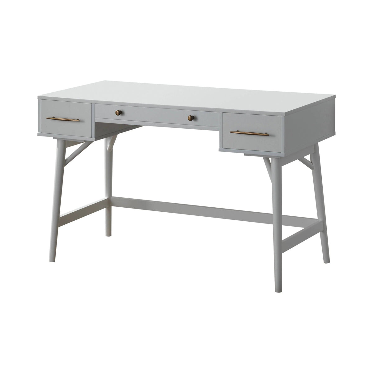 3-Drawer Writing Desk Walnut - 800744 coastmega