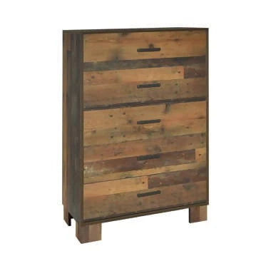 Sidney 5-Drawer Chest Rustic Pine - 223145 Pie's Variety Store