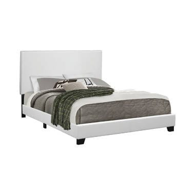 Muave Twin Upholstered Bed White - 300559T A-Z Store Nadia