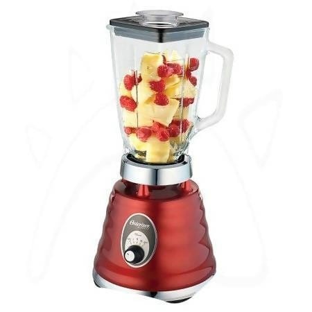 Oster 3-Speed Chrome Retro Blender with 5-Cup Glass Jar - 4126RED Pie's Variety Store