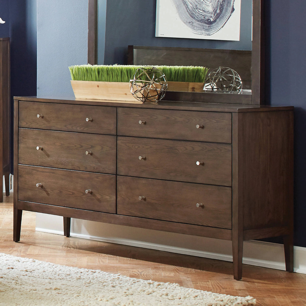 Lompoc 6-Drawer Rectangular Dresser Ash Brown - 204563 Pie's Variety Store