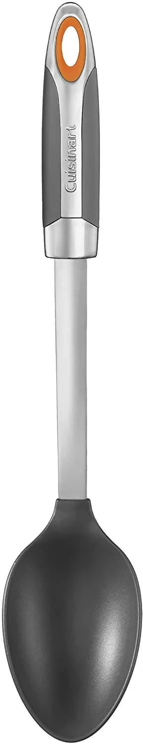 Cuisinart Attrezzo Nylon Solid Spoon (Polished Chrome/Orange) - CU-CTG-05-SS Elegant AccScents