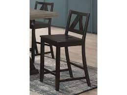 Counter Height Stool with Footrest Black - 193499 Pie's Variety Store