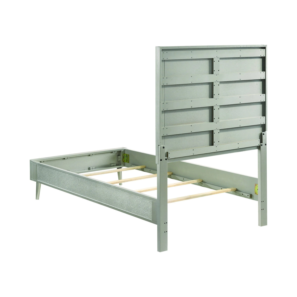 Ramon Twin Panel Bed Metallic Sterling - 222701T Pie's Variety Store