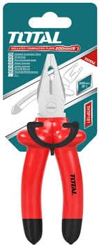 Total 8" (200mm) Insulated Pliers with Chrome Vanadium Steel Body