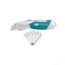 Total's Heavy Duty Utility Knife with Rubber Grip