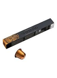 Nespresso Buenos Aires Lungo Coffee Capsules is a fragrant and balanced blend of washed Colombian Arabica that adds delicate fruit acidity and lightly fried Ugandan Robusta that adds malty cereals and sweet notes of popcorn to the mix - NESC-135-0296 Pie's Variety Store