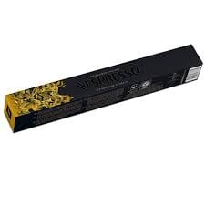 Nespresso Buenos Aires Lungo Coffee Capsules is a fragrant and balanced blend of washed Colombian Arabica that adds delicate fruit acidity and lightly fried Ugandan Robusta that adds malty cereals and sweet notes of popcorn to the mix - NESC-135-0296 Pie's Variety Store
