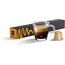 Nespresso Buenos Aires Lungo Coffee Capsules is a fragrant and balanced blend of washed Colombian Arabica that adds delicate fruit acidity and lightly fried Ugandan Robusta that adds malty cereals and sweet notes of popcorn to the mix - NESC-135-0296 Pie's Variety Store