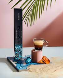 Nespresso Buenos Aires Lungo Coffee Capsules is a fragrant and balanced blend of washed Colombian Arabica that adds delicate fruit acidity and lightly fried Ugandan Robusta that adds malty cereals and sweet notes of popcorn to the mix - NESC-135-0296 Pie's Variety Store