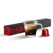 Nespresso Buenos Aires Lungo Coffee Capsules is a fragrant and balanced blend of washed Colombian Arabica that adds delicate fruit acidity and lightly fried Ugandan Robusta that adds malty cereals and sweet notes of popcorn to the mix - NESC-135-0296 Pie's Variety Store