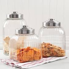 Gibson Cottage Chic 3 Pc Canister Set with Stainless Steel Lid - 08508131360 Pie's Variety Store