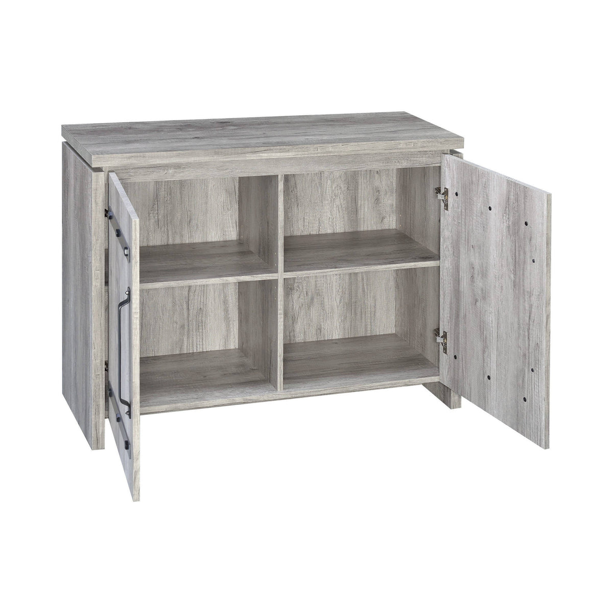 2-Door Accent Cabinet Grey Driftwood - 950785 Pie's Variety Store