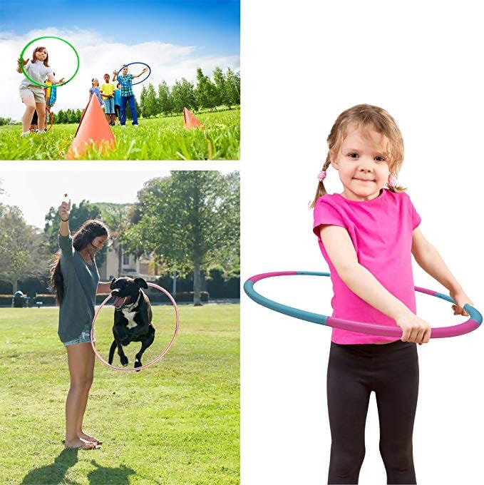 BULK BUYS HULA HOOP ASST STRIPED COLORS 27"- 48 pcs Mega Bulk Buys