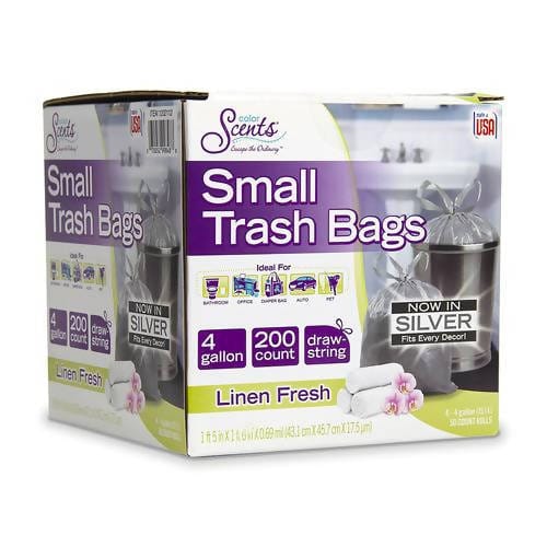 Color Scents Small Trash Bags - 4 Gallon