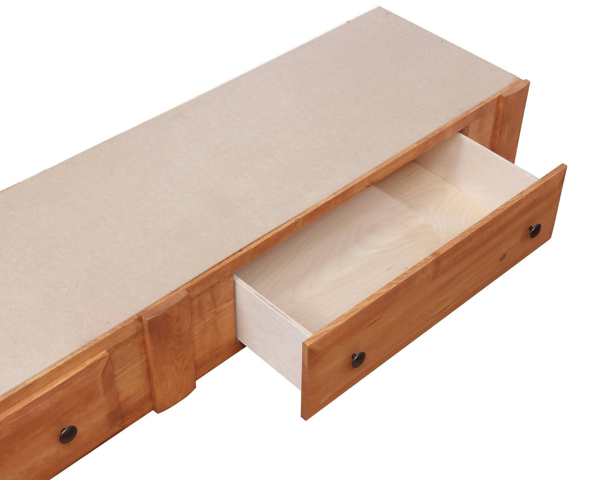 Wrangle Hill 2-Drawer Under Bed Storage Amber Wash - 460097 A-Z Store Nadia