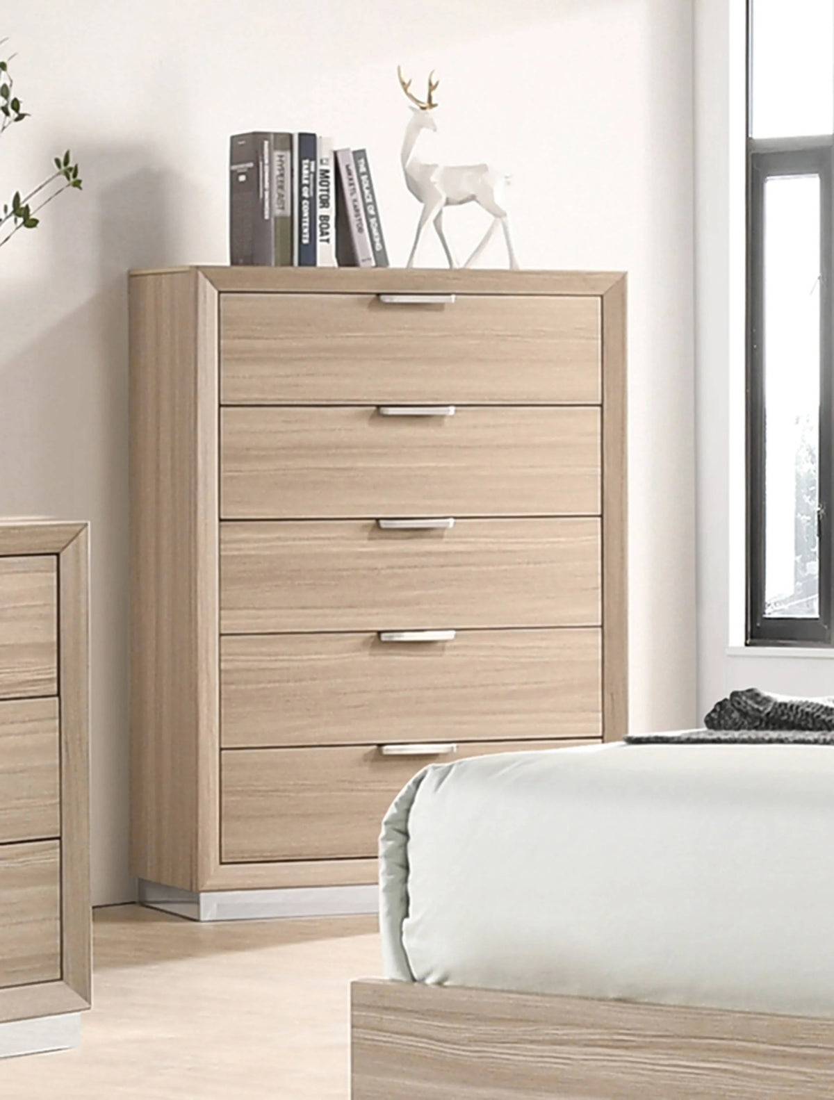 Lynncrest 5-Drawer Chest Rustic Beige - 222595 Pie's Variety Store
